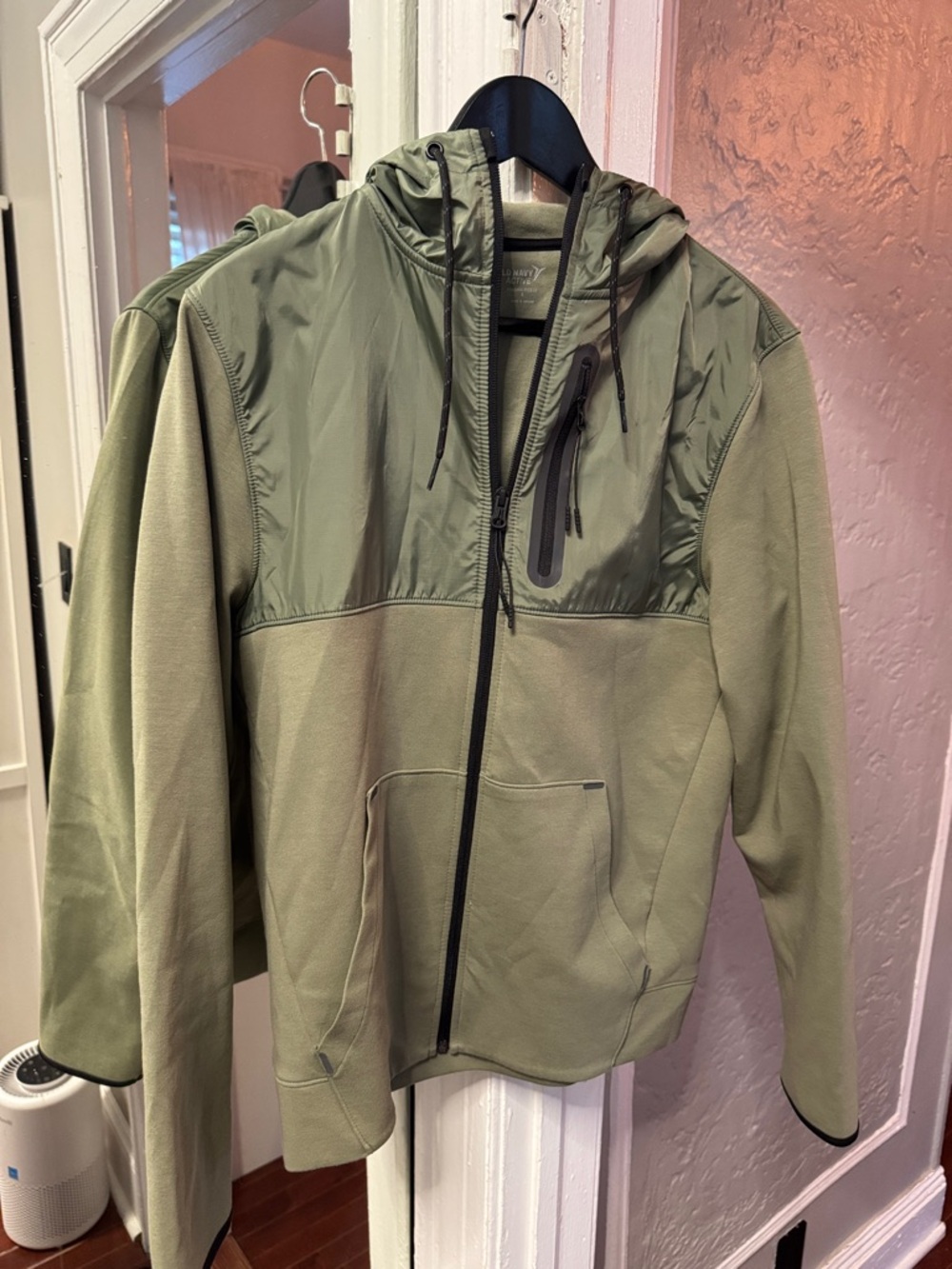 Old Navy Olive Green Hooded Performance Jacket